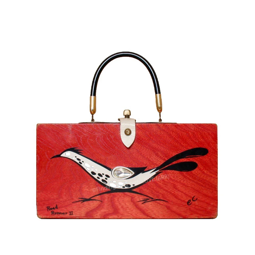 Finding Enid with LOVE - Road Runner II Box Bag (white on red)